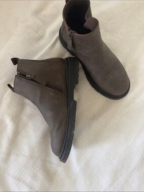 Zara Kids Brown Side-Zip Chelsea Boots